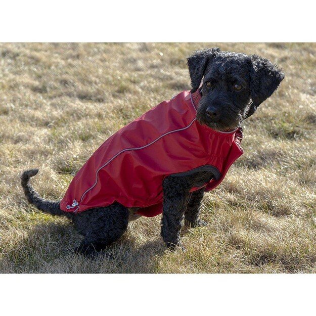 Go Fresh Pet - Reversible Rain jacket  Scarlet Red L 46cm