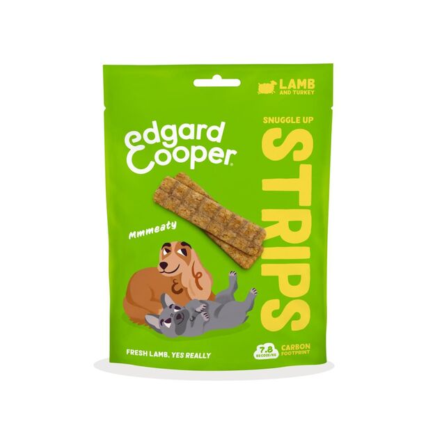 Edgard Cooper - Snuggle Up Dog Strips - Lamb - 75g