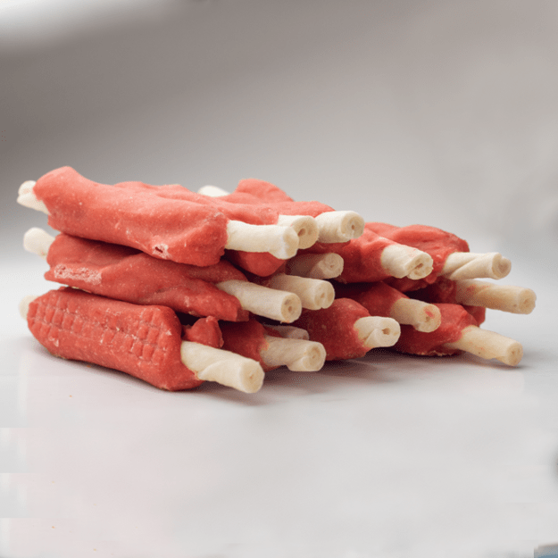 Faunakram - Snack Lamcoated rawhide stick 300 g - (10808-10)