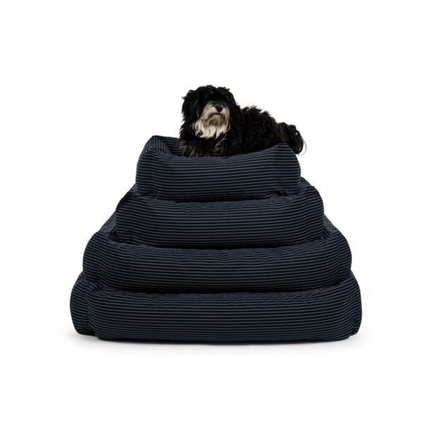 Fossflakes - PetBed Mini 50x45 Navy Pinstripe - (PET-BED-050-045-103)