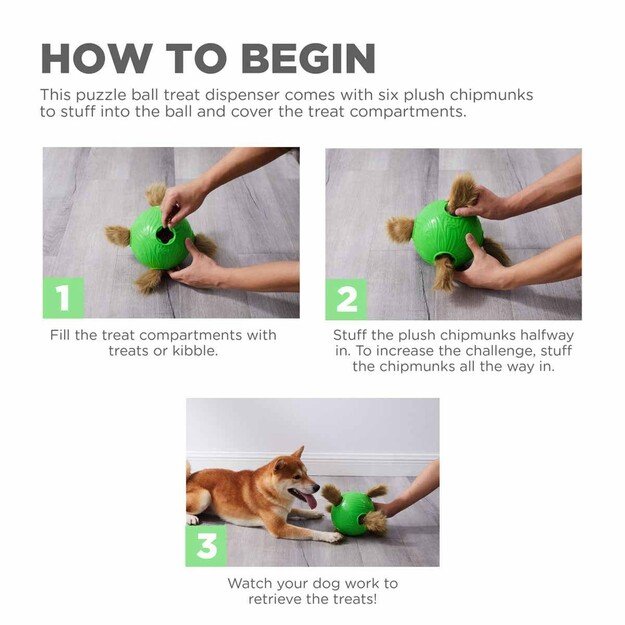 OUTWARD HOUND - Dog Snuffle N' Treat Ball - (635.1396)