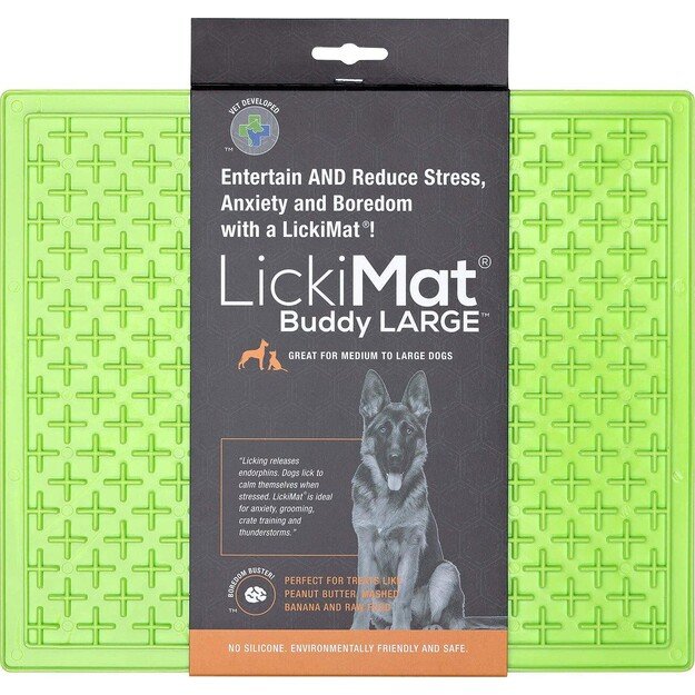 LICKI MAT - Dog Bowl Buddy Xl Green 30,5X25,5Cm - (645.5382)