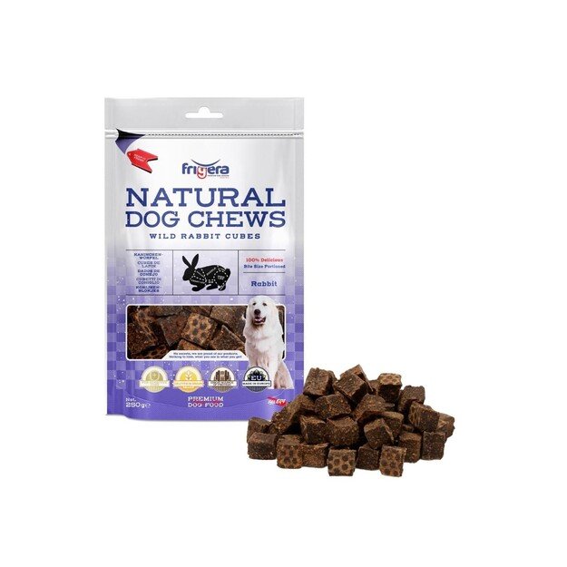 Frigera - Natural Dog Chews Rabbit cubes 250gr - (402285851852)