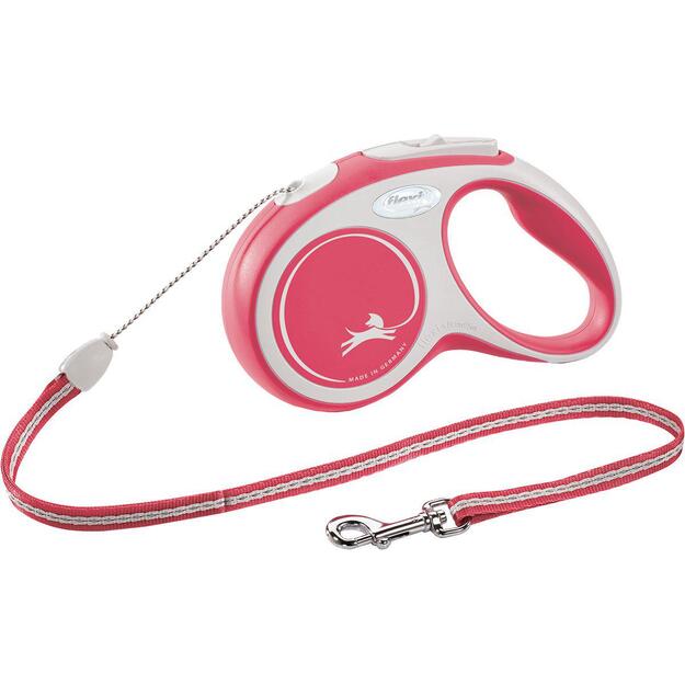Flexi - Koppel New Comfort M 5M Cord Red max 20Kg - (600.7919)