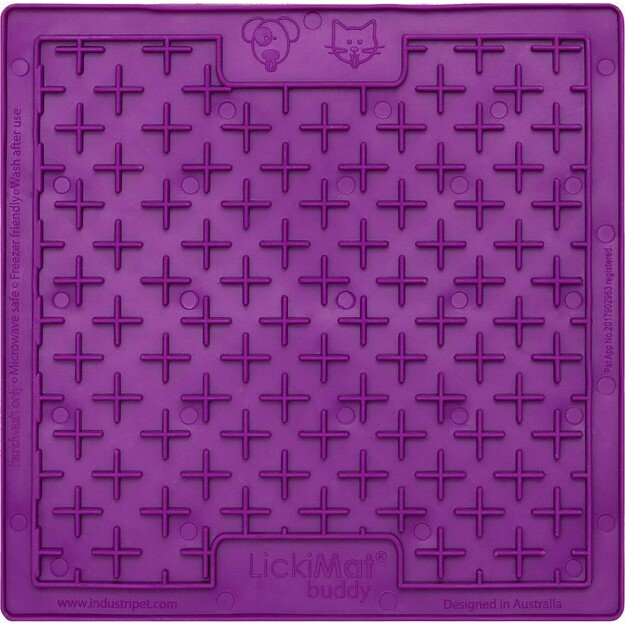 LICKIMAT - Cat Buddy Purple 20X20 - (785.5354)