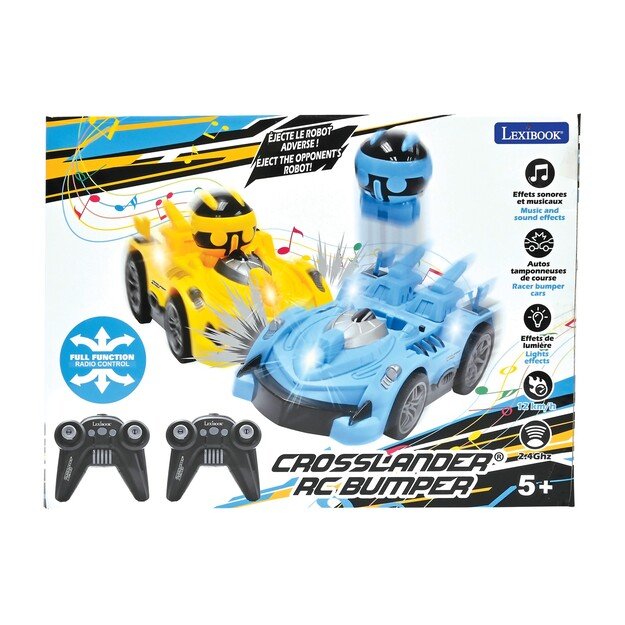 Lexibook - Crosslander® BUMPER – 2 Bumper cars w. 2 figures (RC2)