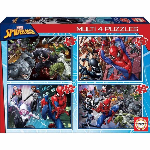 Educa - 50-80-100-150 Pcs - Ultimate Spider-Man Puzzle (80-18102)