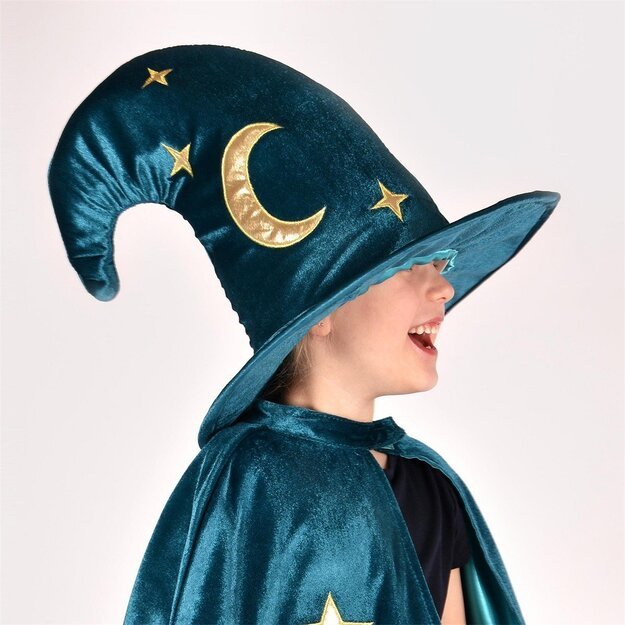 Den Goda Fen - Velvet Wizard hat & wand (F77601)