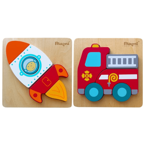 Magni - Firetruck/Rocket puzzle (3937)