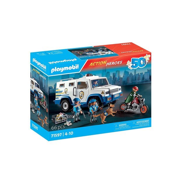 Playmobil - 50YR Police Money Transporter (71597)