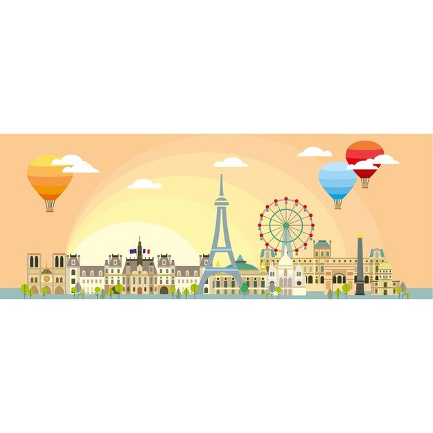 Ravensburger - Puzzle Air Ballon Over Paris 1000p (12000448)