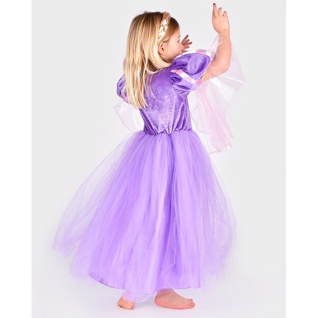 Den Goda Fen - Princess Dress w. Braid - Purple (98-104 cm) (F66621)