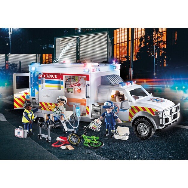 Playmobil - US Ambulance with Lights and Sound (70936)