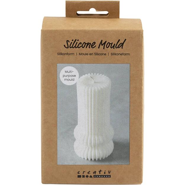 Silicone Mould - Ribbed Cylinder With Arches (371198)