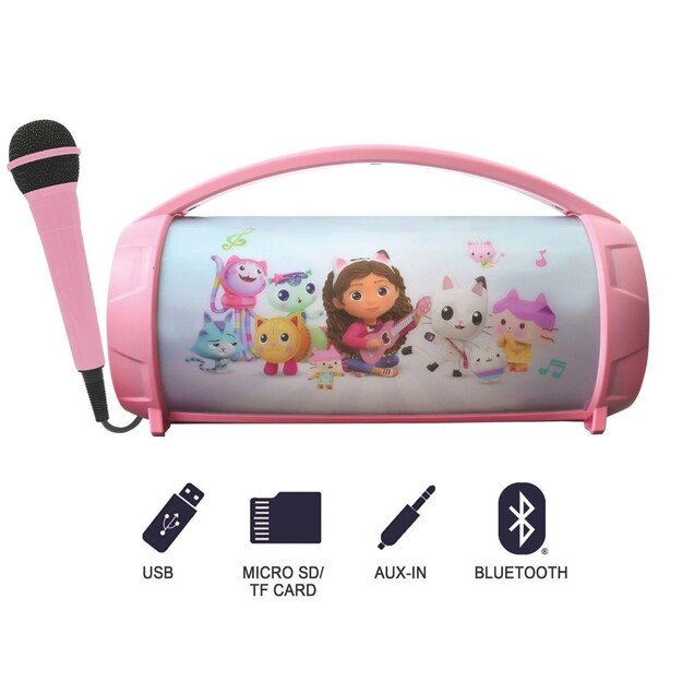 Lexibook - Gabby's Dollhouse Bluetooth Light Speaker (BTP585GDHZ)