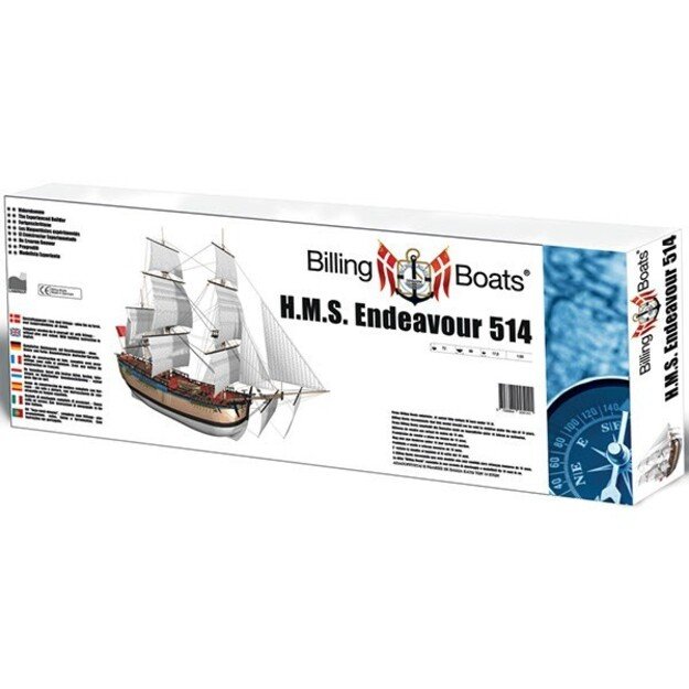 Billing Boats - HMS Endeavour 1:50 Wooden Hull - (437173)