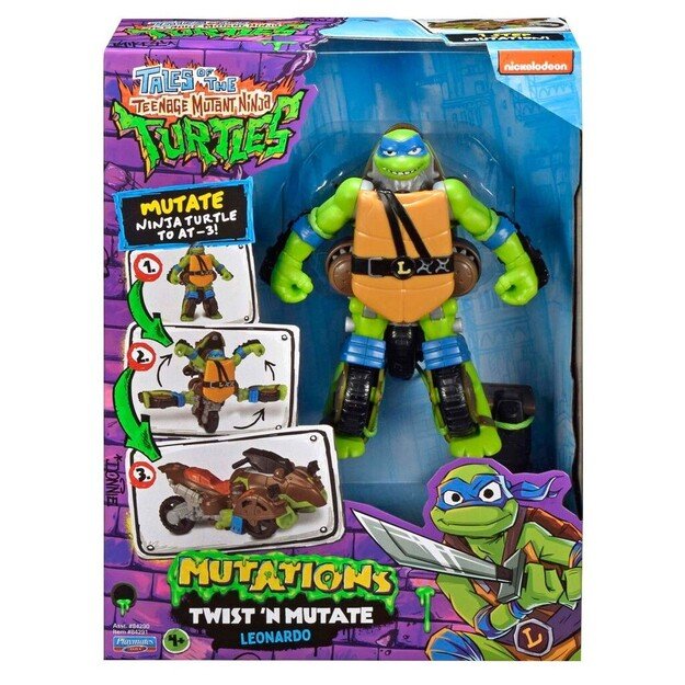 Turtles - Mutant Mayhem Transformer Turtle - Leonardo