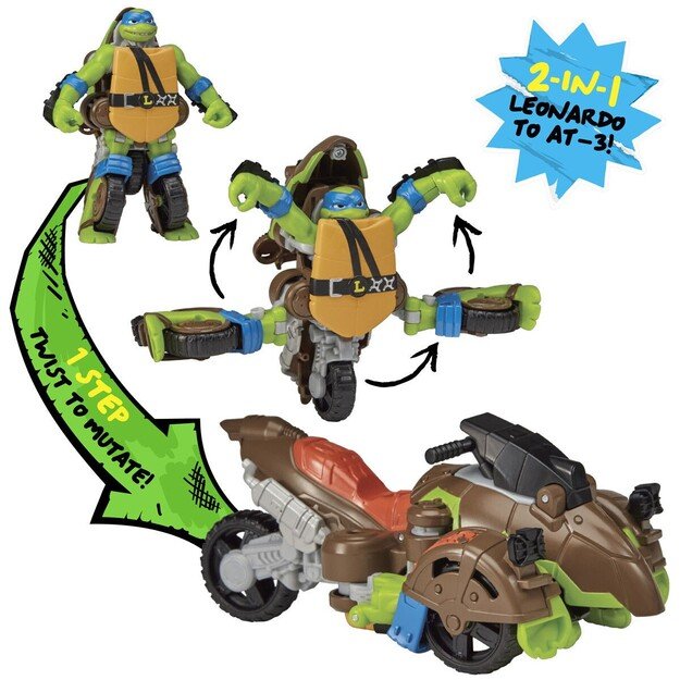 Turtles - Mutant Mayhem Transformer Turtle - Leonardo