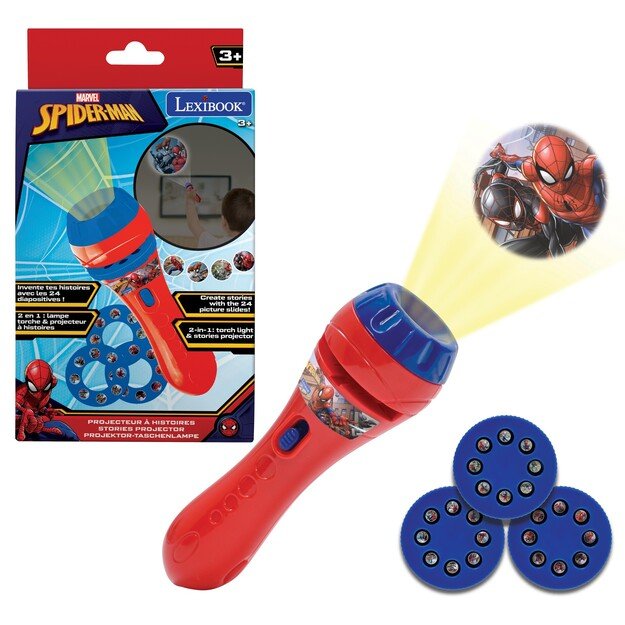 Lexibook - Spider-Man Stories Projector and Torch Light - (LTC050SP)