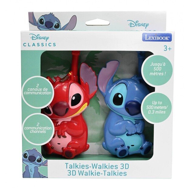 Lexibook -  Disney Stitch - 3D Walkie talkies (TW18D)