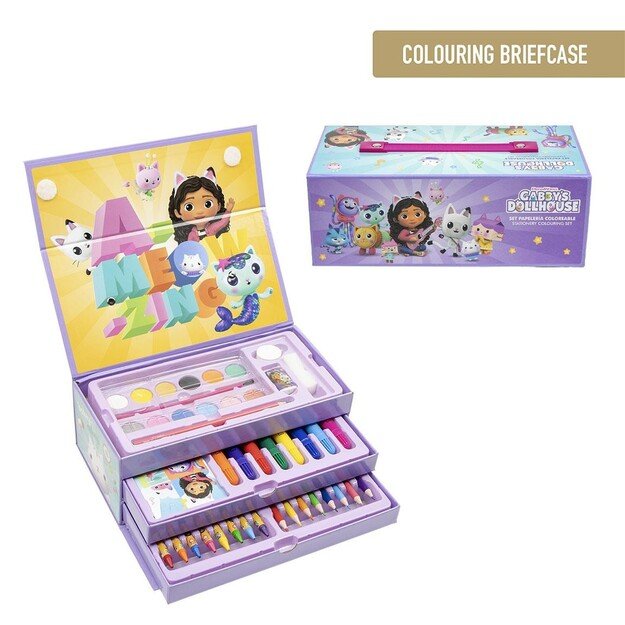 Cerda - Colouring Stationery Set - Gabby´s Dollhouse (2700000829)