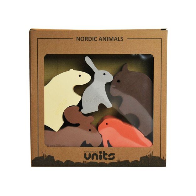 UNITS - 5 Small Nordic Animals In A Box (224)