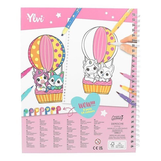 Ylvi - Colouring Book with Pen Set ( 0412930 )