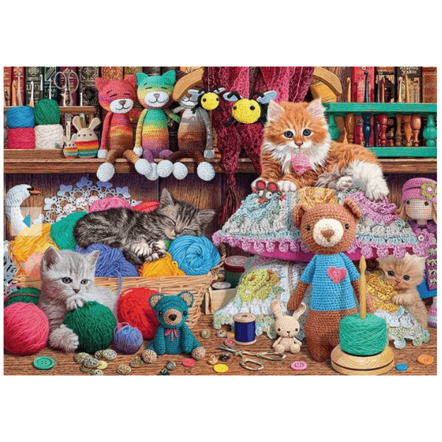 Ravensburger - Puzzle - Knitty Kitty 1000p (12000102)