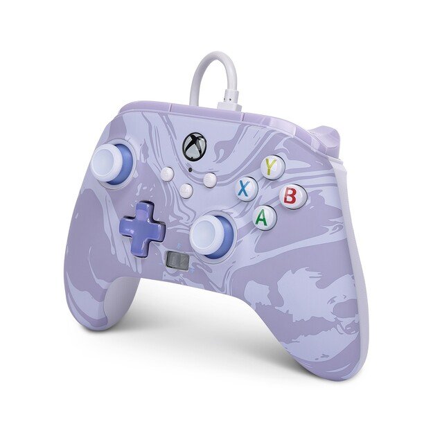 PowerA Enhanced Wired Controller - Xbox Series X/S - Lavender Swirl