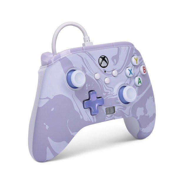 PowerA Enhanced Wired Controller - Xbox Series X/S - Lavender Swirl