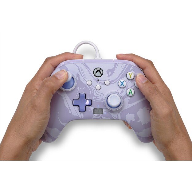 PowerA Enhanced Wired Controller - Xbox Series X/S - Lavender Swirl