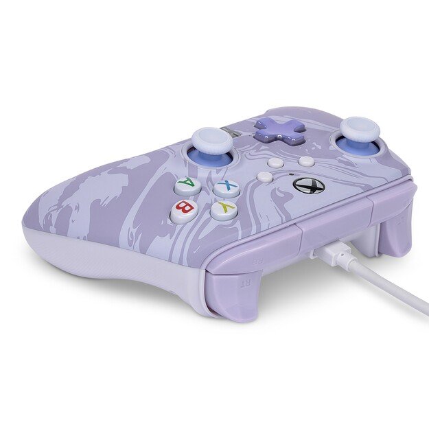 PowerA Enhanced Wired Controller - Xbox Series X/S - Lavender Swirl