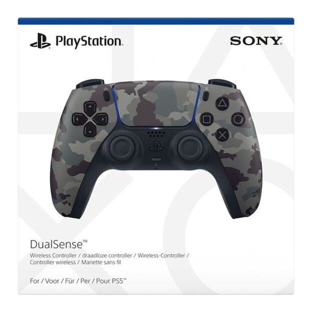 Sony Playstation 5 Dualsense Controller Grey Camo