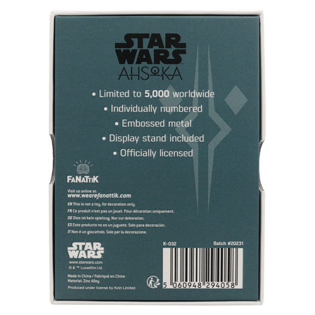 Star Wars Limited Edition Ahsoka Ingot