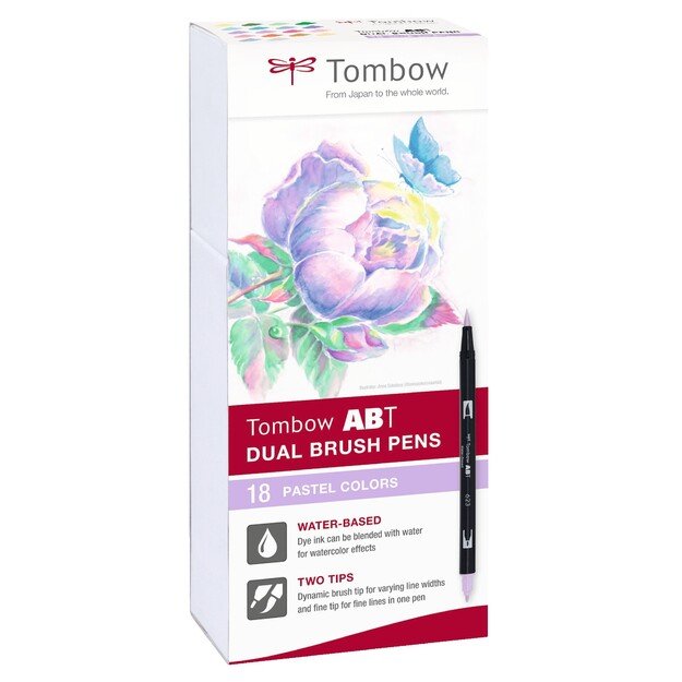 Tombow - 18 ABT Dual Brush Pen - Pastel
