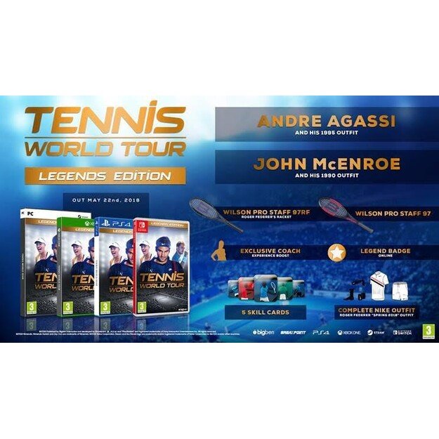 Tennis World Tour: Legends Edition (ENG/IT)
      
        - PlayStation 4