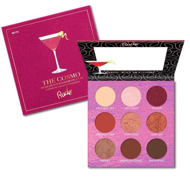 Rude Cosmetics - Cocktail Party 9 Eyeshadow Palette 11,25 gr. - The Cosmo