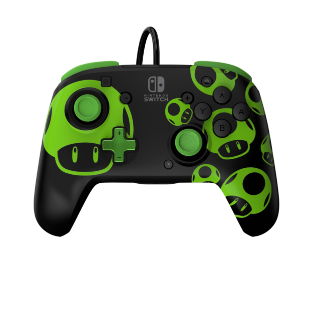 PDP Rematch Wired controller - 1Up Glow In The Dark