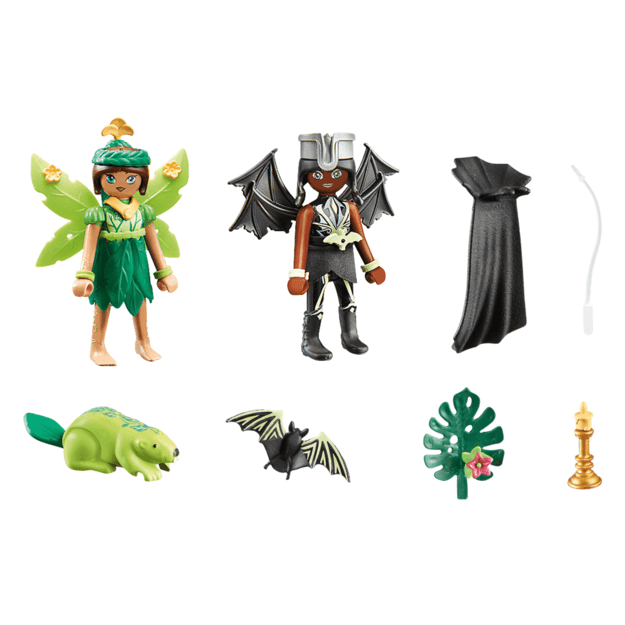 Playmobil - Forest Fairy & Bat Fairy with Soul Animals (71350)