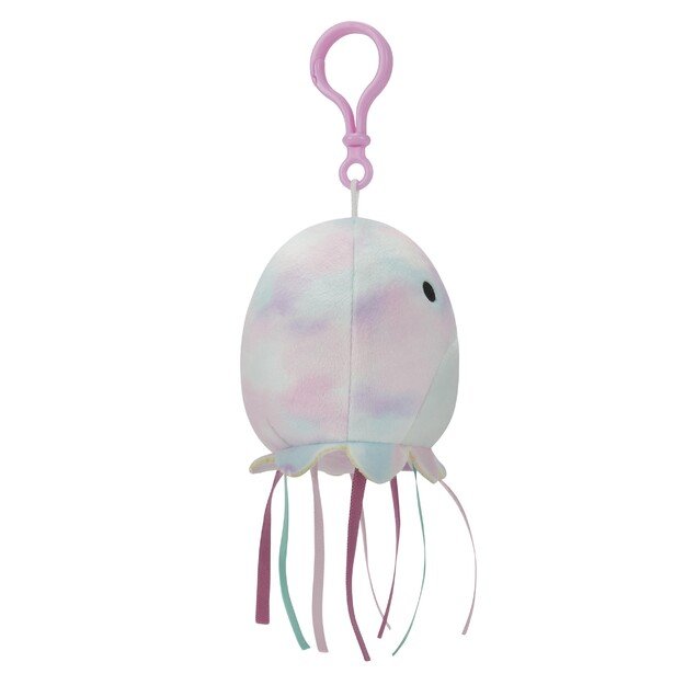 Squishmallows - 9 cm Plush P14 Clip On - Tie Dye Jellyfish