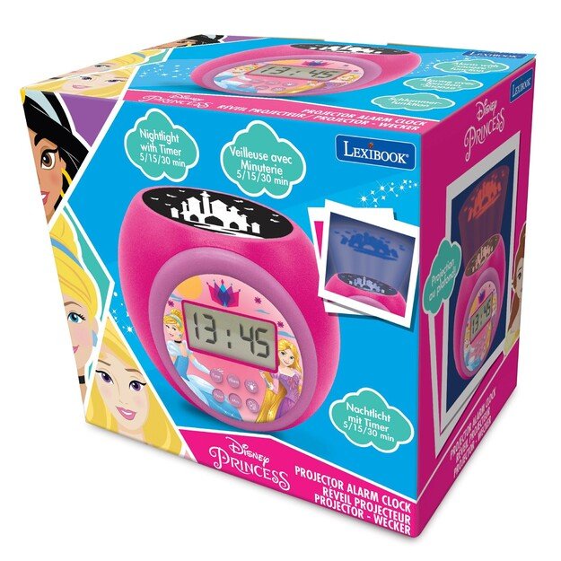 Lexibook - Disney Princess Projector alarm clock (RL977DP)