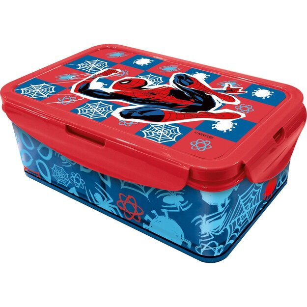 Stor - Lunch Box w/Removable Compartments - Spider-Man (088808737-74745)