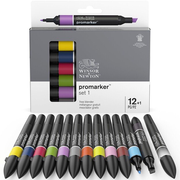 Winsor & Newton - Promarker Set #1 (12+1 pcs) (837442)