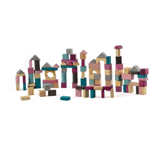 Magni - Wooden Building blocks, 100 pcs (2956)