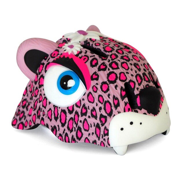 Crazy Safety - Leopard Bicycle Helmet - Pink (100301-01-01)