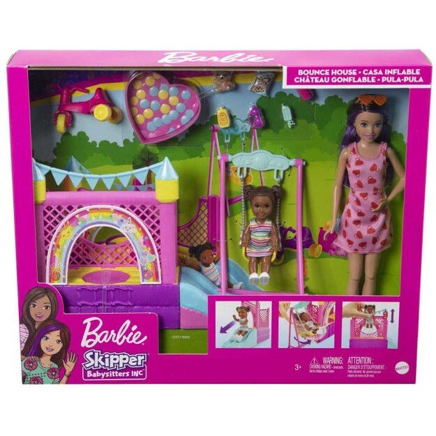 Barbie - Skipper Playset - Babysitters Bounce House (HHB67)