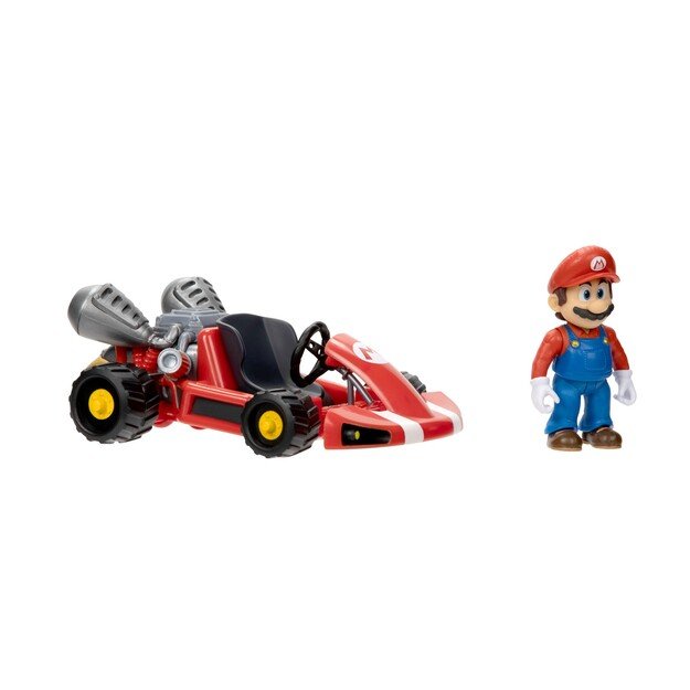 Super Mario Movie - Figure w/ Kart - Mario (6 cm) (417684)