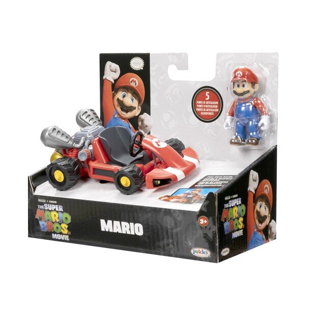 Super Mario Movie - Figure w/ Kart - Mario (6 cm) (417684)