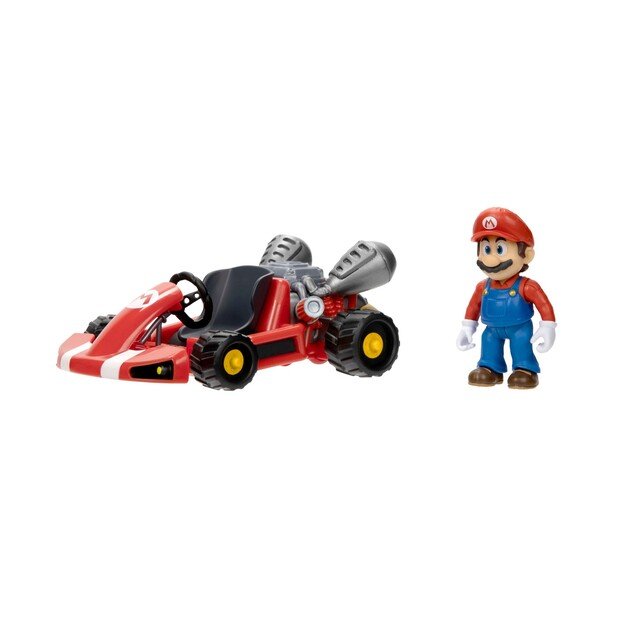 Super Mario Movie - Figure w/ Kart - Mario (6 cm) (417684)