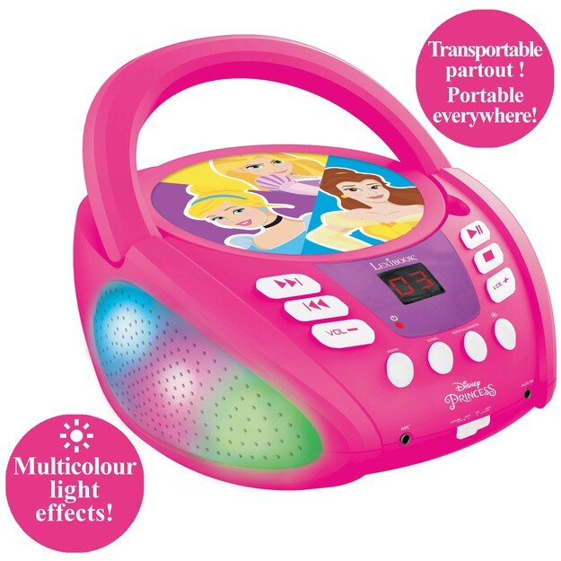 Lexibook - Disney Princess - Bluetooth CD Player (RCD109DP)